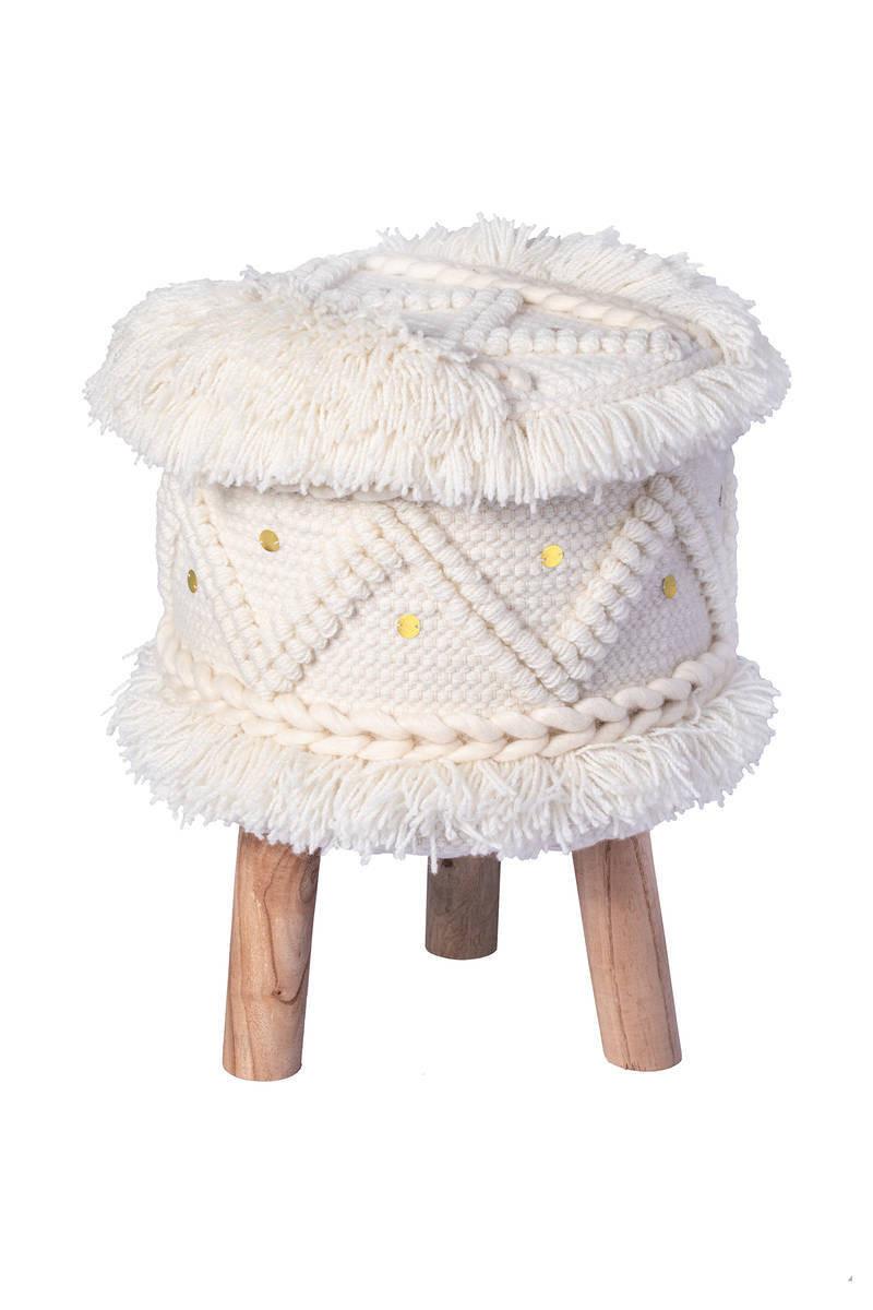 wohnli-moebel-suche-005937036305 Wohnli Möbelsuche - Hocker Bohist Creme Makramee