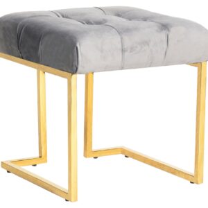 Wohnli Möbelsuche - Hocker Rare Grau Samt