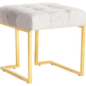 Wohnli Möbelsuche - Hocker Rare Taupe Samt