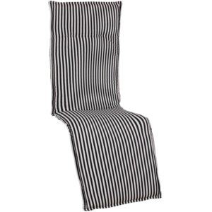 Wohnli Möbelsuche - Relaxsesselauflage Tupelo ca. 170x52 cm Schwarz/Weiß