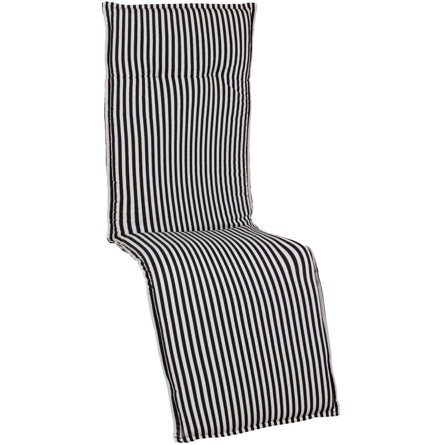 Wohnli Möbelsuche - Relaxsesselauflage Tupelo ca. 170x52 cm Schwarz/Weiß