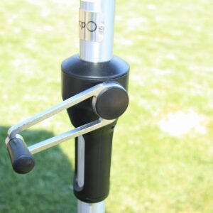 Sonnenschirm Acamp D: ca. 270 cm Platinfarben Metall Gardenson Garten & Outdoor > Sonnen- & Sichtschutz > Sonnen- & Ampelschirme Anthrazit