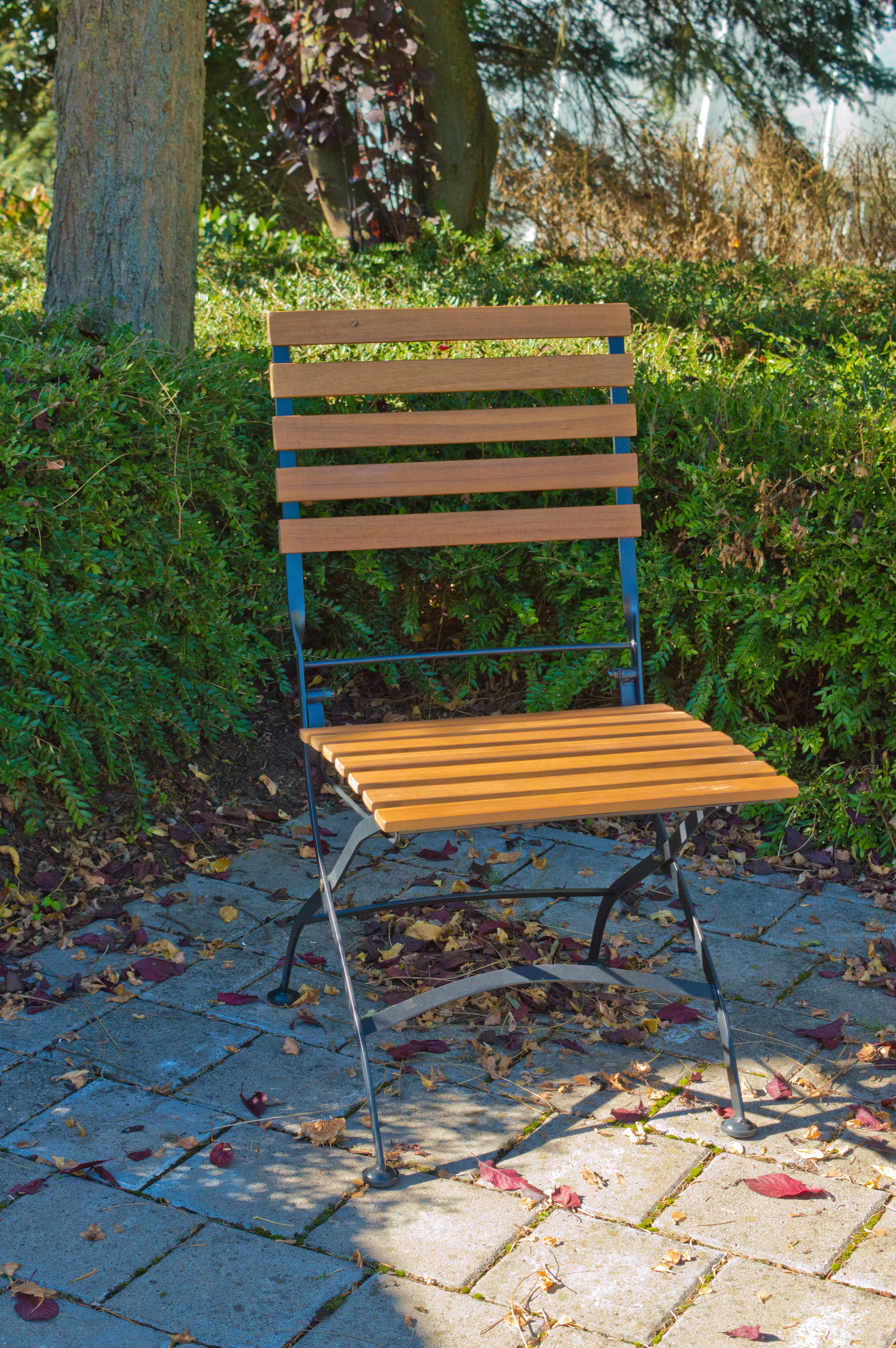 Gartensessel 2er-Set Acamp klappbar Holz/Metall Holz, Metall Gardenson Garten & Outdoor > Gartenmöbel > Gartenstühle Anthrazit