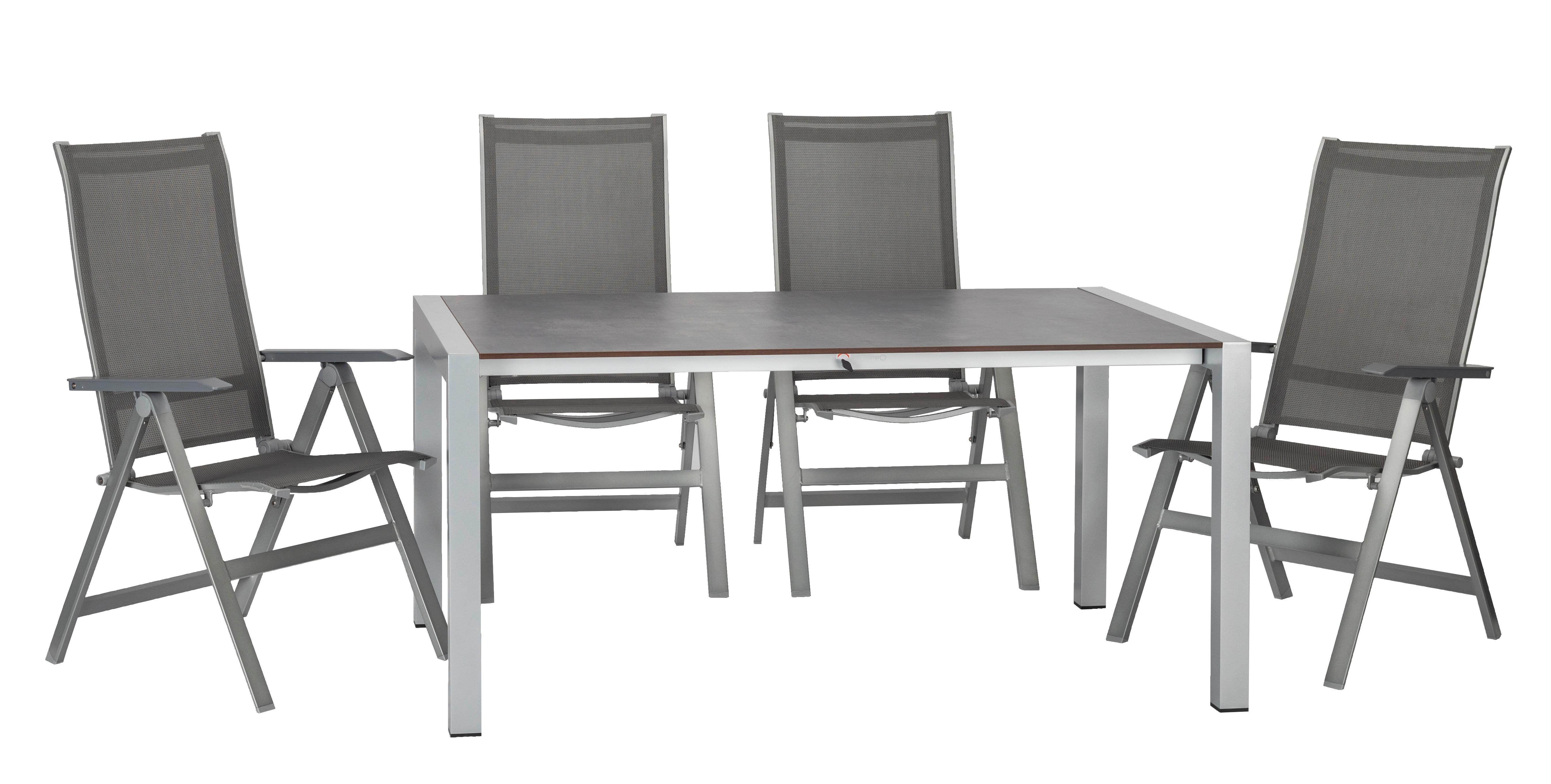 wohnli-moebel-suche-006285047001 Wohnli Möbelsuche - Gartengarnitur 5-tlg. Urban Metall/Textil/Holzwerkstoff