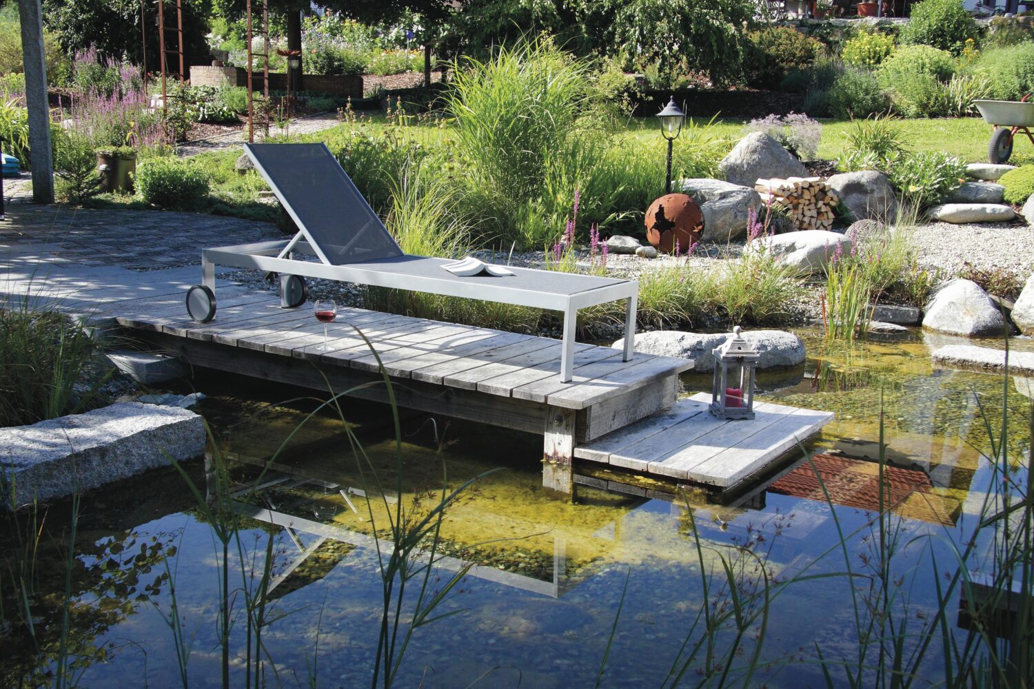 Wohnli Möbelsuche - Sonnenliege Acamp Rimini Metall / Textil verstellbar