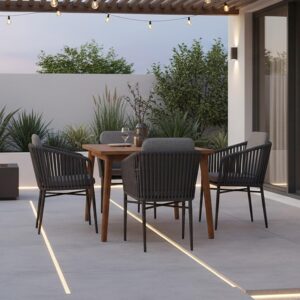 Wohnli Möbelsuche - Gartengarnitur Atacama Holz/Kunststoff/Metall 5-tlg.