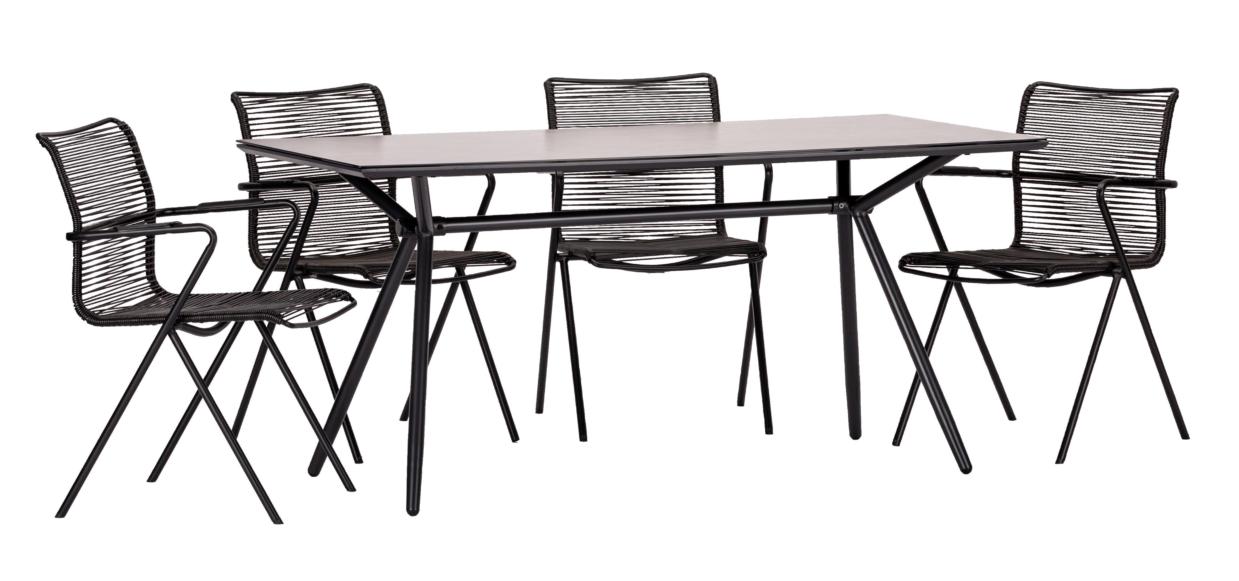 wohnli-moebel-suche-006285050902 Wohnli Möbelsuche - Gartengarnitur 5-tlg. Alpha rope Metall/Kunststoff/Glas