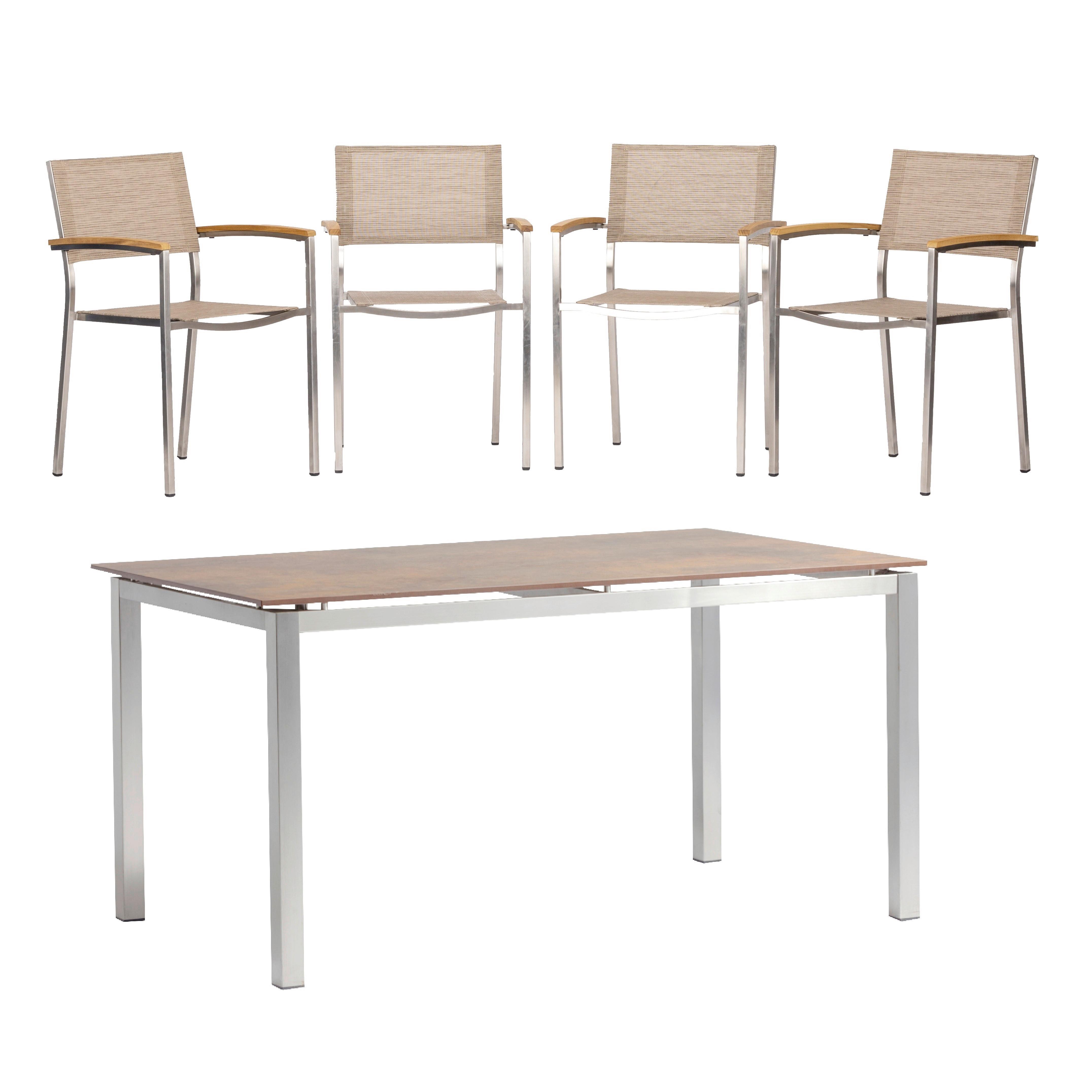 wohnli-moebel-suche-006285051701 Wohnli Möbelsuche - Gartengarnitur 5-tlg. Skye Metall/Textil