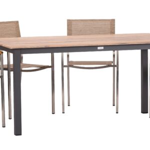 Wohnli Möbelsuche - Gartengarnitur 5-tlg. Skye Alu/Teakholz