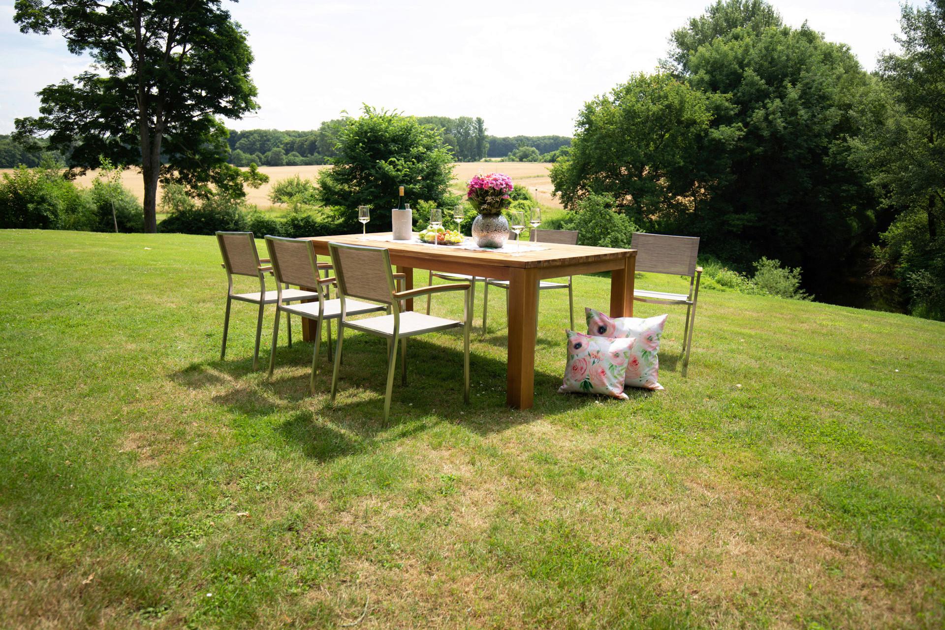 wohnli-moebel-suche-006285051801 Wohnli Möbelsuche - Gartengarnitur 7-tlg. Holz/Metall/Textil