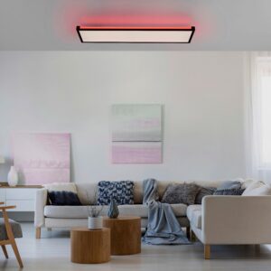 Deckenleuchte 11622-18 Mario max. 34 Watt Deckenlampe Metall, Kunststoff XXXL Lampen & Leuchten > LED-Leuchten Schwarz