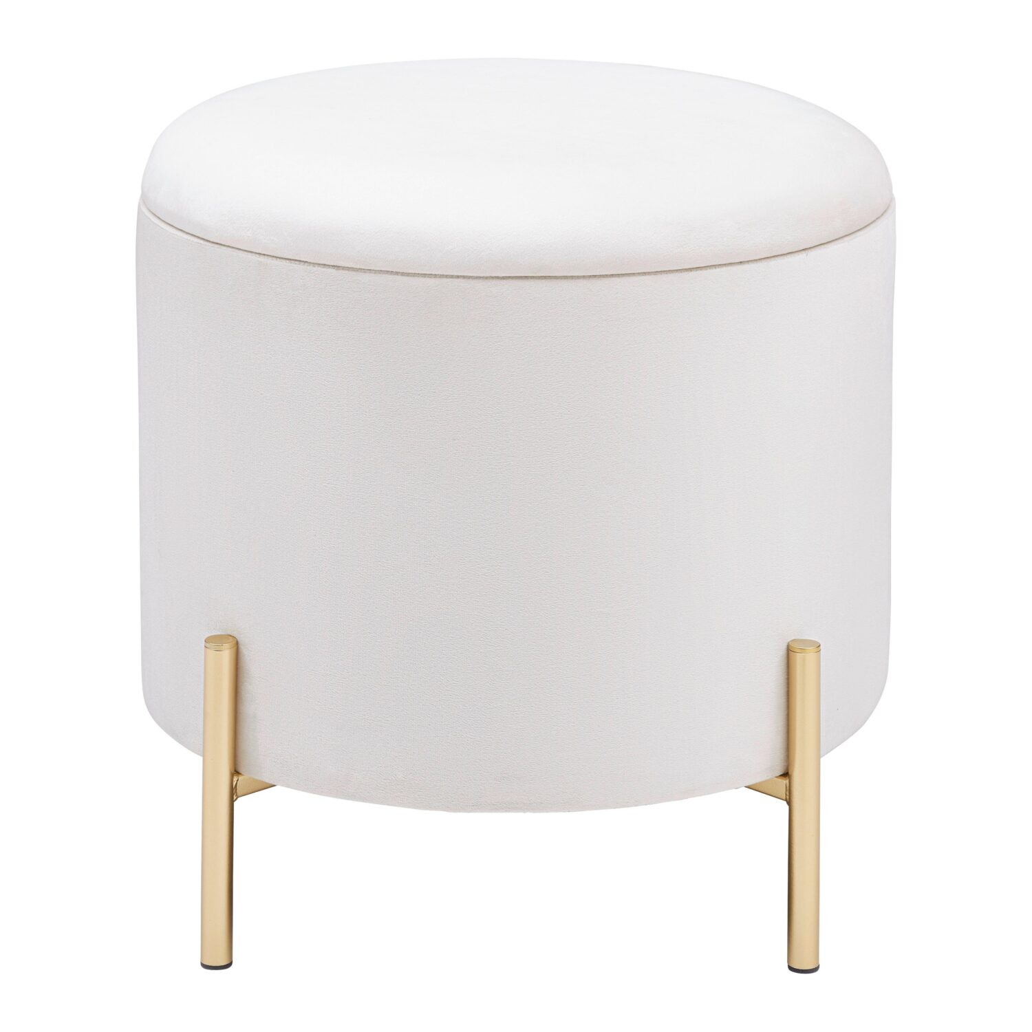 Wohnli Möbelsuche - Hocker Mixo Weiß/Gold