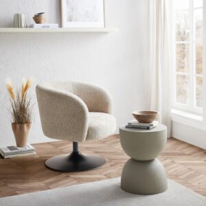 wohnli-moebel-suche-008103024701-1 Hocker Tondo Steinoptik Hellgrau Stein Premium Living Möbel > Tische > Beistelltische Taupe