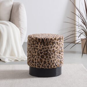 Stauraumhocker Leo Braun/Schwarz Textil, Holzwerkstoff Mömax Möbel > Sessel > Hocker Braun