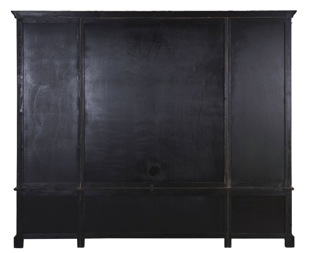 Bücherregal/TV-Lowboard aus recycling-Kiefernholz massiv 264x220x50cm Holz Beige Maisons du Monde Möbel Wohnzimmermöbel Bücherregale