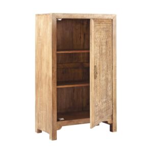 Schrank aus massivem Mangoholz 74x120x38cm Holz Braun Maisons du Monde Möbel Schlafzimmermöbel Schränke