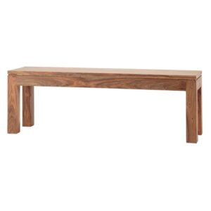 Bank aus massivem Sheeshamholz 135x45x35cm Holz Braun Maisons du Monde Möbel Esszimmermöbel Sitzbank und Holzbank