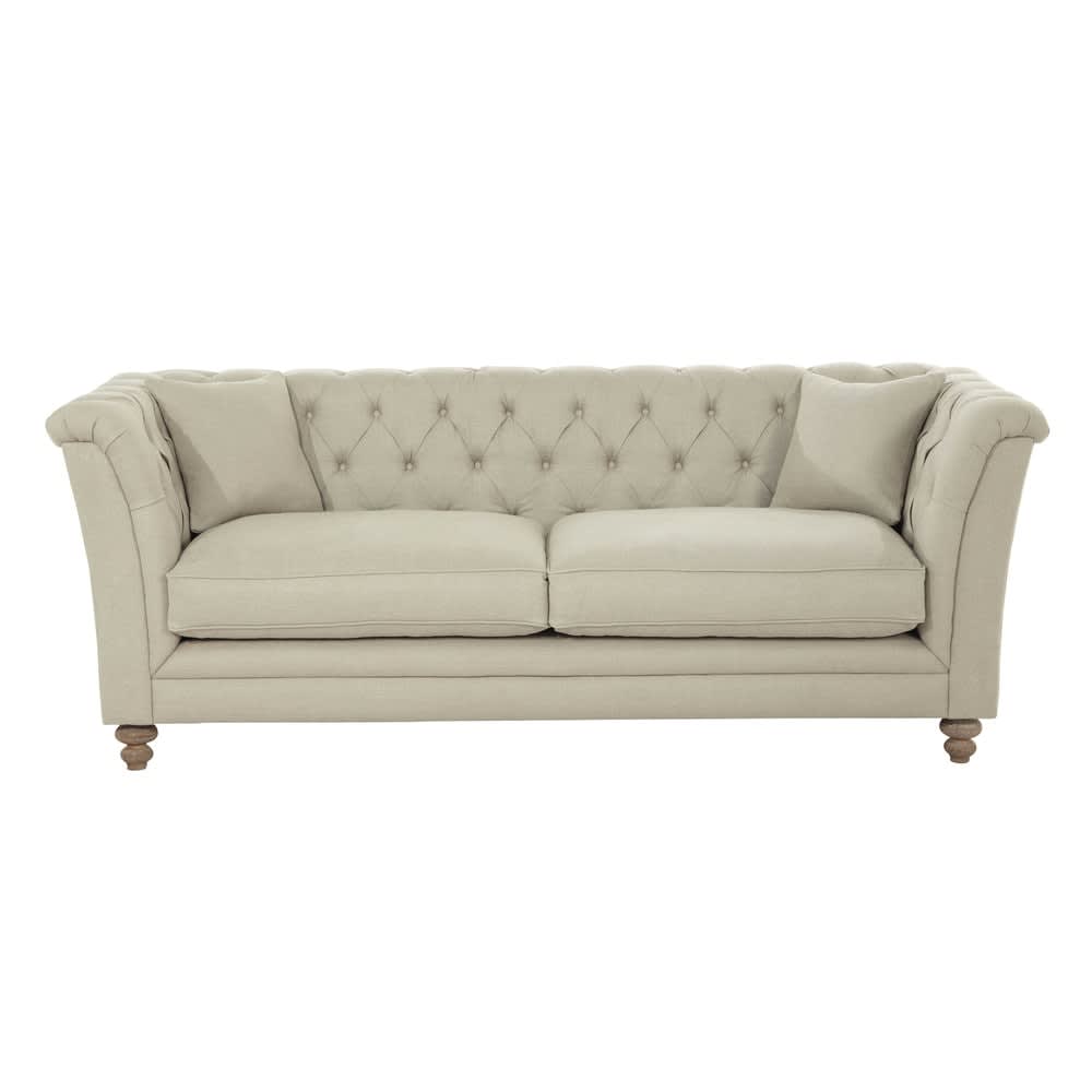 Wohnli Möbelsuche - Sofa 3-Sitzer aus Leinen