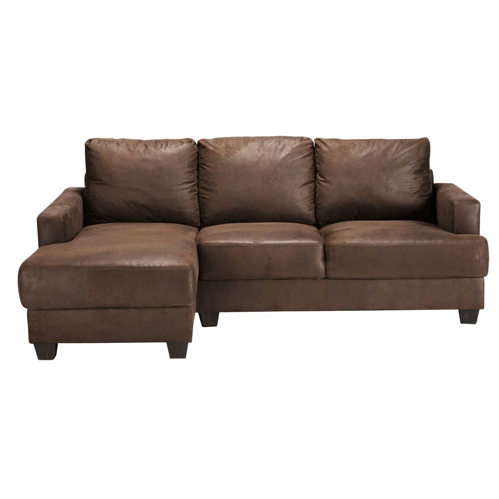Wohnli Möbelsuche - Ecksofa 3-/4-Sitzer aus Widlederimitat mit Ecke links