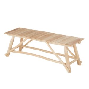 Bank Teakästen 120x40x40cm Holz Braun Maisons du Monde Möbel Esszimmermöbel Sitzbank und Holzbank