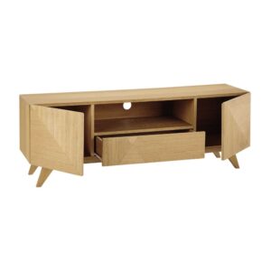 TV-Möbel im Vintage-Stil mit 2 Türen und 1 Schublade 150x53x40cm Holz Beige Maisons du Monde Möbel Wohnzimmermöbel TV-Möbel