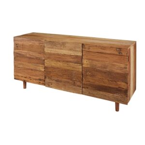 3-türiges Buffet aus Recyclingholz 165x75x45cm Holz Braun Maisons du Monde Möbel Esszimmermöbel Sideboards, Highboards & niedrige Anrichten