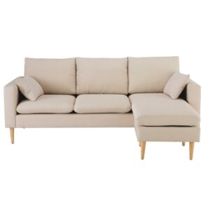 Wohnli Möbelsuche - 3/4-Sitzer-Ecksofa beige