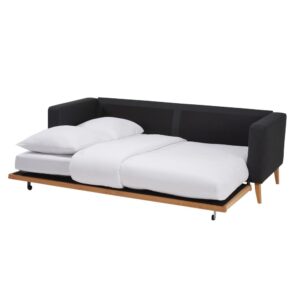wohnli-moebel-suche-166193-1 214x88x84cm Polyester Grau Maisons du Monde Sofas und Sessel Sofas Schlafsofas