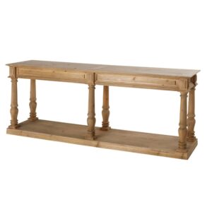 Konsole aus Recycling-Kiefernholz 200x76x50cm Holz Braun Maisons du Monde Möbel Wohnzimmermöbel Konsolentische