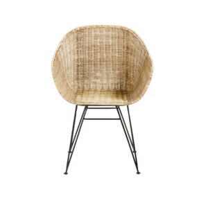 58x80x55cm Rattan Beige Maisons du Monde Möbel Esszimmermöbel Stühle