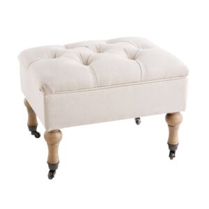 55x40x40cm Leinen Beige Maisons du Monde Sofas und Sessel Sessel, Poufs und Fußbänke Sitzsäcke