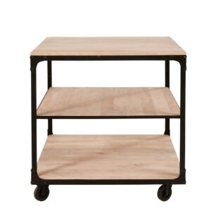 wohnli-moebel-suche-179856 Wohnli Möbelsuche - Rollpodest im Industriestil aus Mangoholz und schwarzem Metall