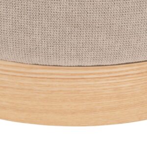 wohnli-moebel-suche-194877-1 Runder Puff grau 40x40x40cm Mitteldichte Faserplatte Grau Maisons du Monde Sofas und Sessel Sessel, Poufs und Fußbänke Sitzsäcke