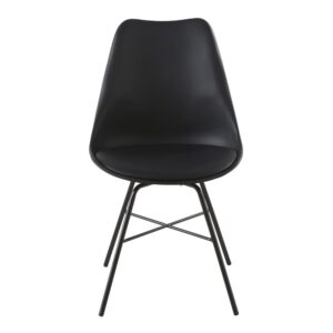 schwarz mit schwarzen Stahlbeinen