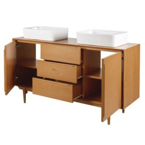 2 Türen und 3 Schubladen