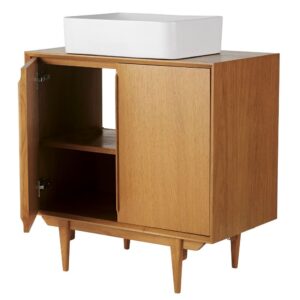 Vintage-Waschtisch mit 2 Türen 80x93x48cm Holz Braun Maisons du Monde Möbel Badezimmermöbel Waschtische