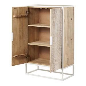 75x120x40cm Holz Weiß Maisons du Monde Möbel Esszimmermöbel Sideboards, Highboards & niedrige Anrichten