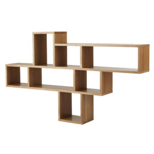 Destrukturiertes Wandregal 140x81x20cm Holz Braun Maisons du Monde Möbel Wohnzimmermöbel Regale