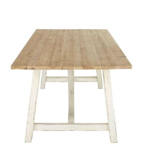 wohnli-moebel-suche-199525-1 Esstisch für 10 Personen aus recyceltem Kiefernholz L240 240x77x100cm Recyceltes Holz Weiß Maisons du Monde Möbel Esszimmermöbel Esstische