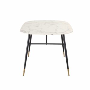 wohnli-moebel-suche-199656-1 Esstisch für 4 Personen mit Sicherheitsglas in Marmoroptik L140 140x76.5x90cm Glas Schwarz Maisons du Monde Möbel Esszimmermöbel Esstische