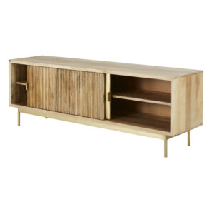 TV-Möbel mit 2 Schiebetüren aus Mangoholz 150x54x40cm Holz Gold Maisons du Monde Möbel Wohnzimmermöbel TV-Möbel