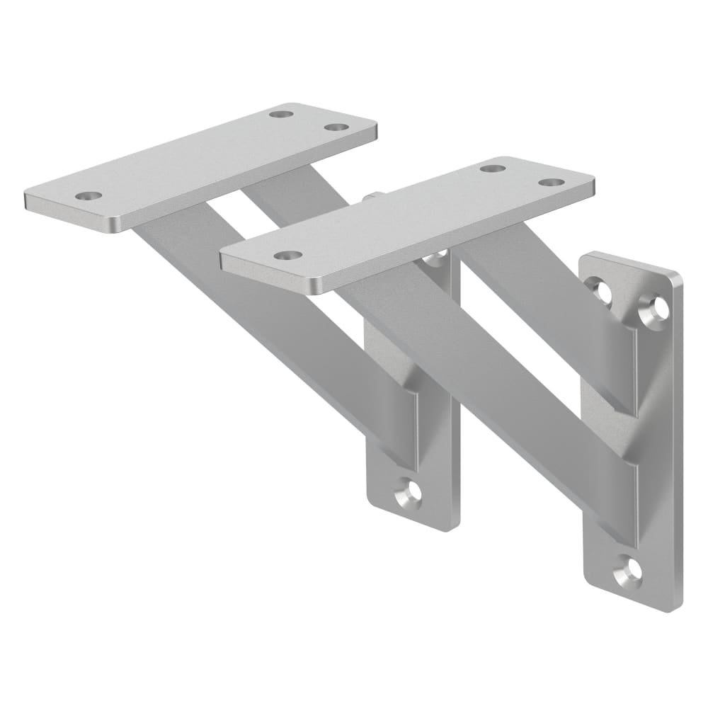 Wohnli Möbelsuche - 2 Stück Regalhalterungen 120x120 mm