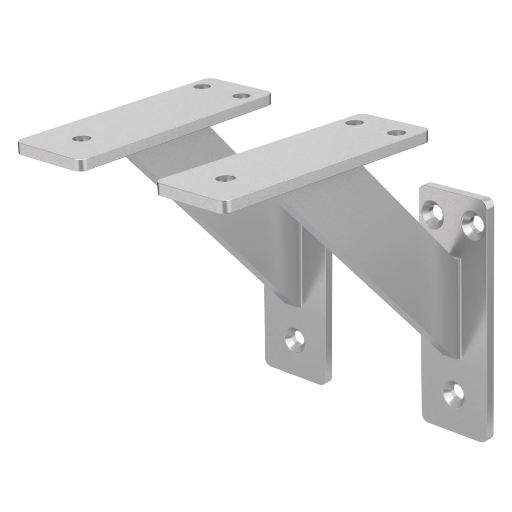 Wohnli Möbelsuche - 2 Stück Regalhalterungen 120x120 mm