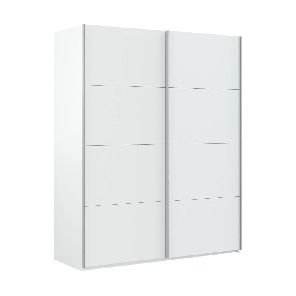 wohnli-moebel-suche-2-tueriger-Kleiderschrank-in-Holzoptik-weiss-glaenzend-210x60h200-cm Wohnli Möbelsuche - 2-türiger Kleiderschrank in Holzoptik weiß glänzend 210x60h200 cm