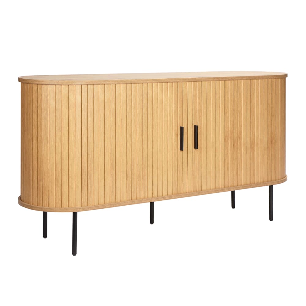 Wohnli Möbelsuche - 2-türiges Sideboard aus Melamin und Stahl
