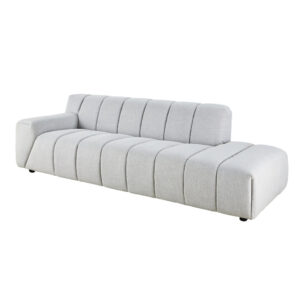 abgesteppt und hellgrau meliert