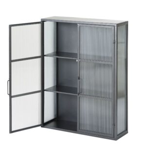 59x80x18.5cm Metall Schwarz Maisons du Monde Möbel Wohnzimmermöbel Regale