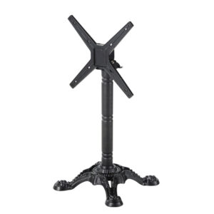 Ausklappbarer Tischfuß aus schwarzem Gusseisen H73 58x73x58cm Metall Schwarz Maisons du Monde Möbel Esszimmermöbel Esstische
