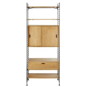 76.5x55x33.7cm Holz Beige Maisons du Monde Möbel Wohnzimmermöbel Regale