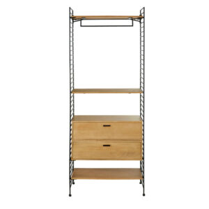 Regalmodul mit 1 Schublade 80x22x33.7cm Holz Beige Maisons du Monde Möbel Wohnzimmermöbel Regale